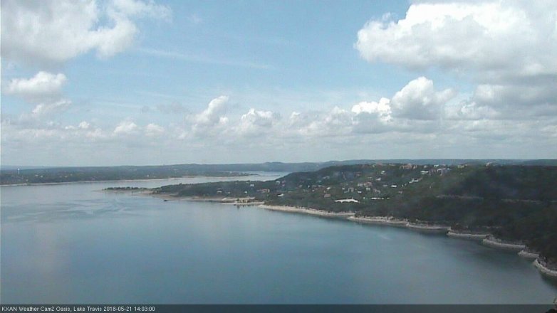 Lake Travis webcam, May 21, 2018 1:05 PM CT