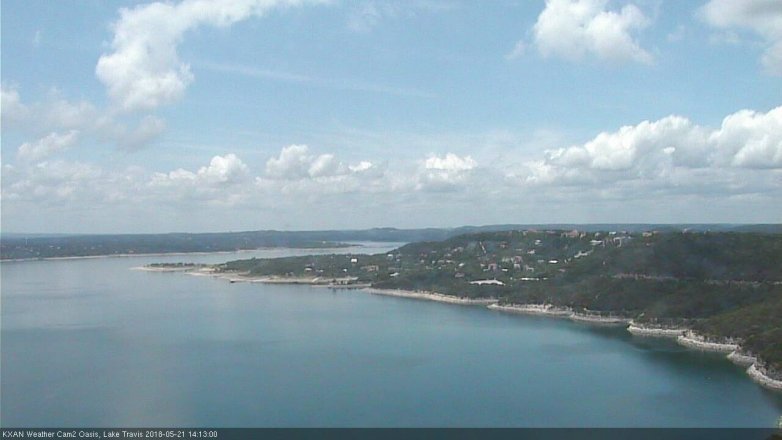 Lake Travis webcam, May 21, 2018 1:15 PM CT