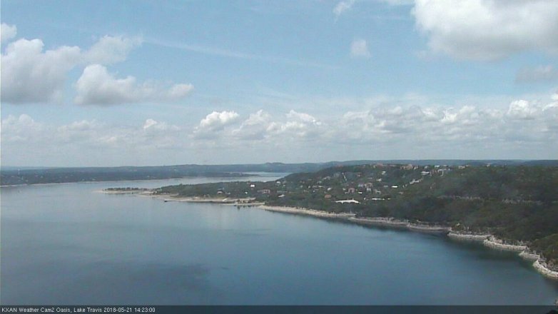 Lake Travis webcam, May 21, 2018 1:25 PM CT
