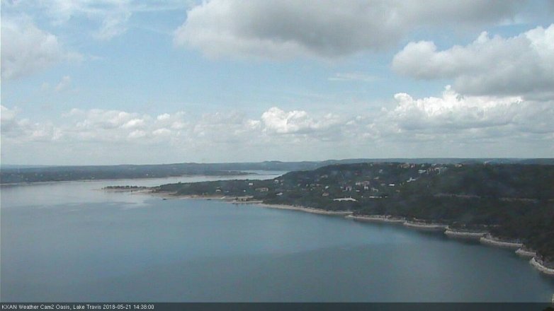 Lake Travis webcam, May 21, 2018 1:40 PM CT