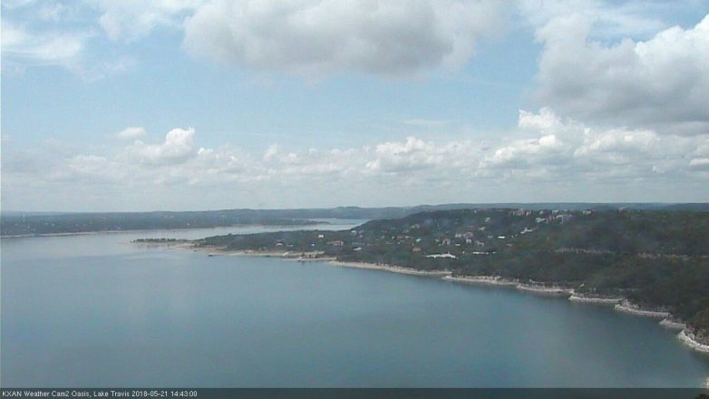 Lake Travis webcam, May 21, 2018 1:45 PM CT