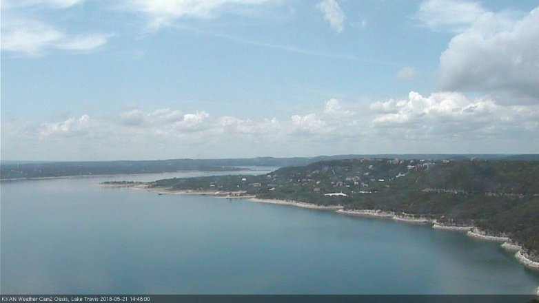 Lake Travis webcam, May 21, 2018 1:50 PM CT