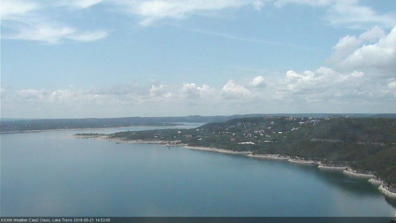 Lake Travis webcam, May 21, 2018 1:55 PM CT