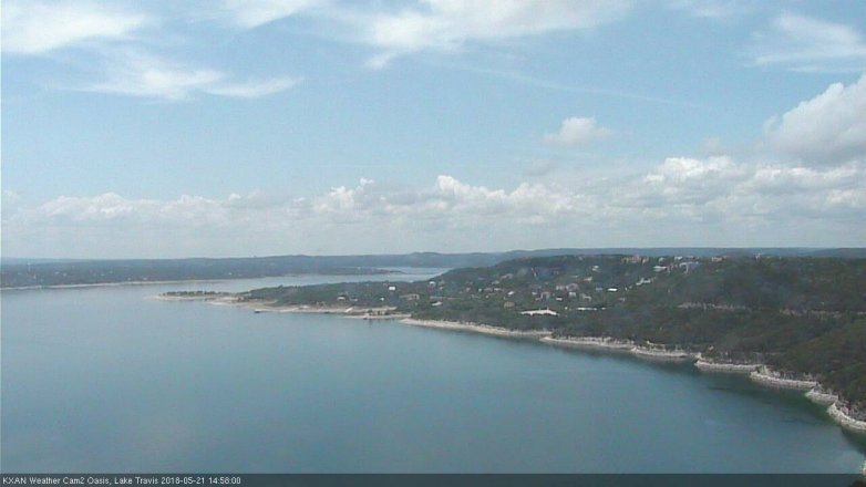 Lake Travis webcam, May 21, 2018 2:00 PM CT