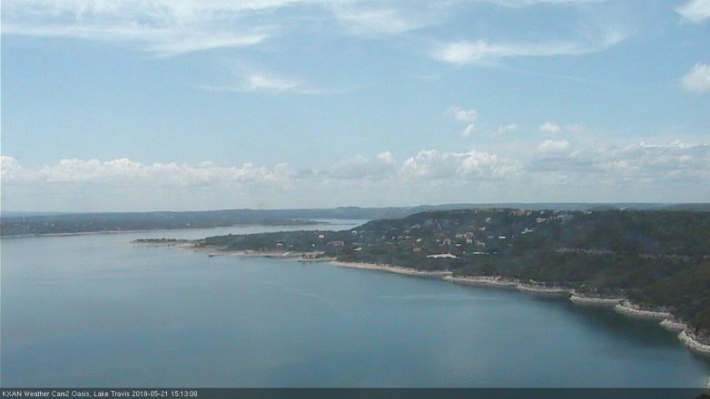 Lake Travis webcam, May 21, 2018 2:15 PM CT
