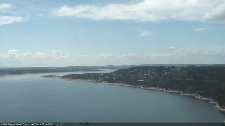 Lake Travis webcam, May 21, 2018 2:45 PM CT