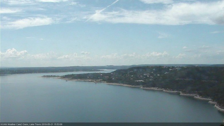 Lake Travis webcam, May 21, 2018 2:55 PM CT