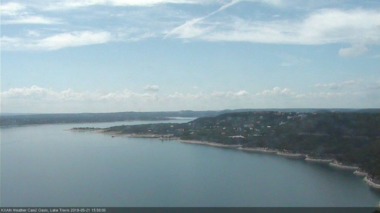 Lake Travis webcam, May 21, 2018 3:00 PM CT