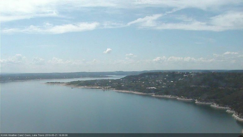 Lake Travis webcam, May 21, 2018 3:10 PM CT