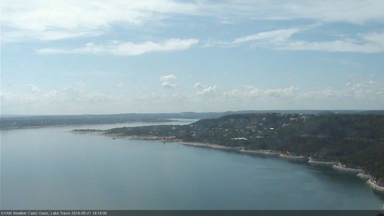 Lake Travis webcam, May 21, 2018 3:20 PM CT