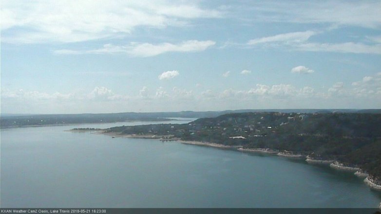 Lake Travis webcam, May 21, 2018 3:25 PM CT