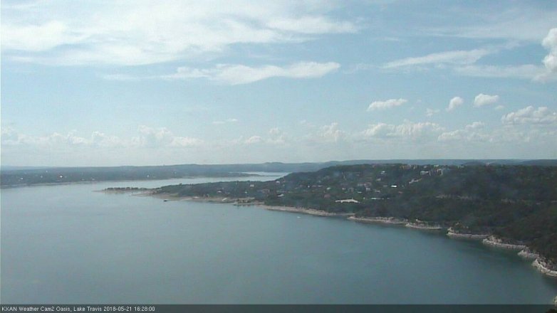 Lake Travis webcam, May 21, 2018 3:30 PM CT