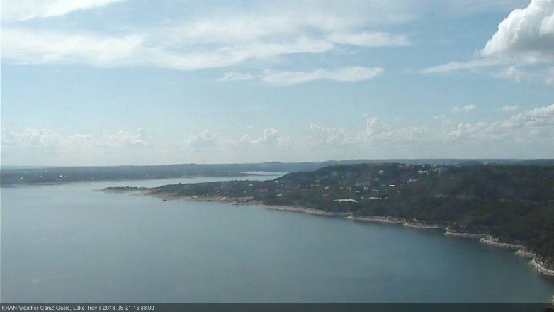 Lake Travis webcam, May 21, 2018 3:40 PM CT