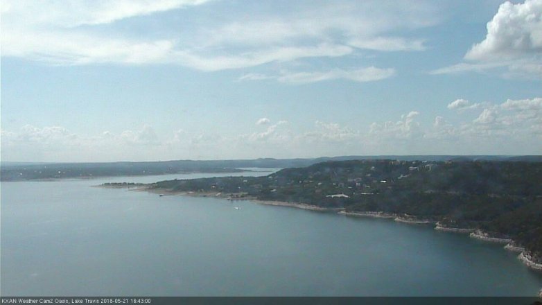 Lake Travis webcam, May 21, 2018 3:45 PM CT