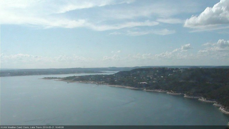 Lake Travis webcam, May 21, 2018 3:50 PM CT