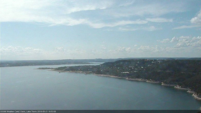 Lake Travis webcam, May 21, 2018 3:55 PM CT