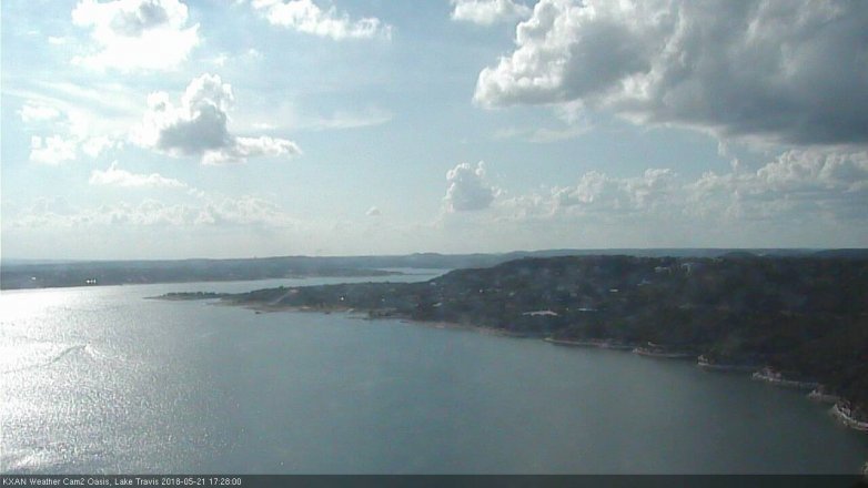 Lake Travis webcam, May 21, 2018 4:30 PM CT