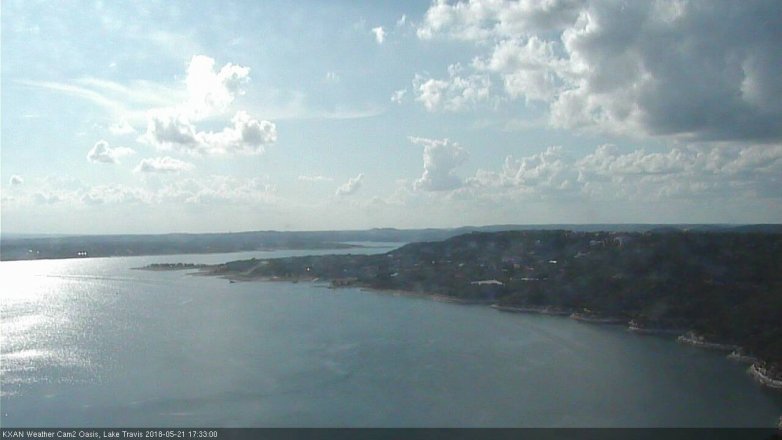 Lake Travis webcam, May 21, 2018 4:35 PM CT