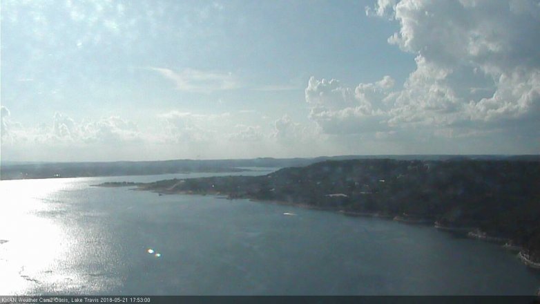Lake Travis webcam, May 21, 2018 4:55 PM CT