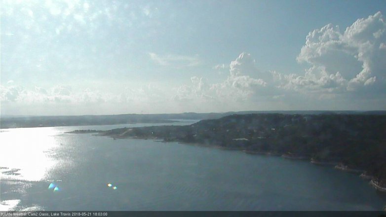 Lake Travis webcam, May 21, 2018 5:05 PM CT
