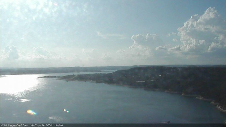 Lake Travis webcam, May 21, 2018 5:10 PM CT
