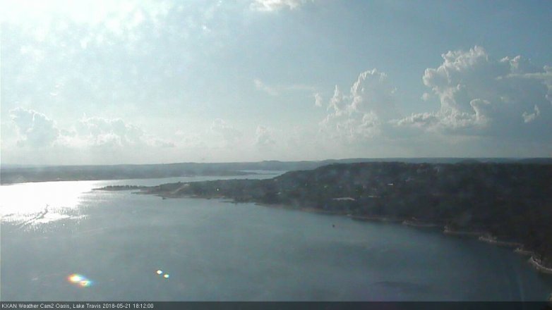 Lake Travis webcam, May 21, 2018 5:15 PM CT