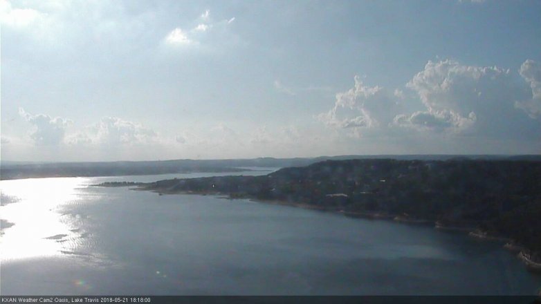 Lake Travis webcam, May 21, 2018 5:20 PM CT