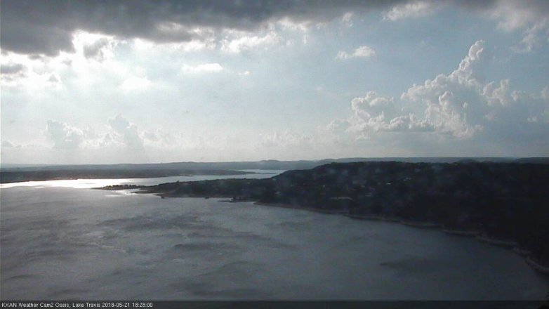 Lake Travis webcam, May 21, 2018 5:30 PM CT