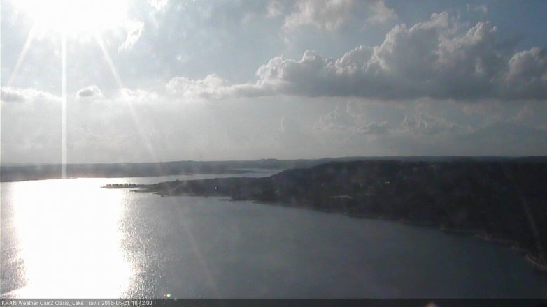 Lake Travis webcam, May 21, 2018 5:45 PM CT