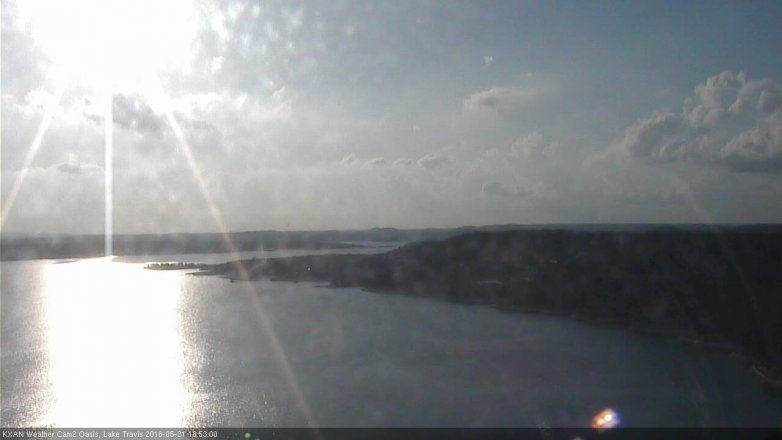 Lake Travis webcam, May 21, 2018 5:55 PM CT