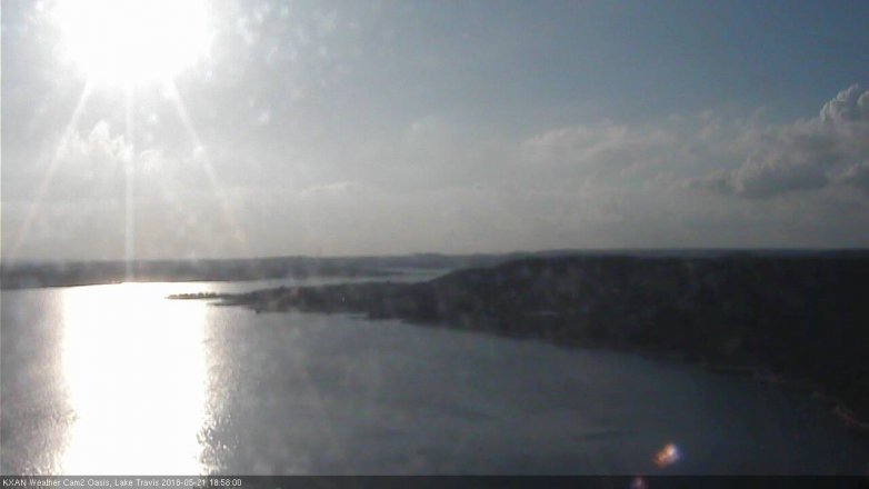 Lake Travis webcam, May 21, 2018 6:00 PM CT