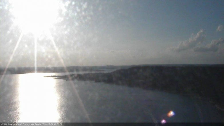 Lake Travis webcam, May 21, 2018 6:05 PM CT