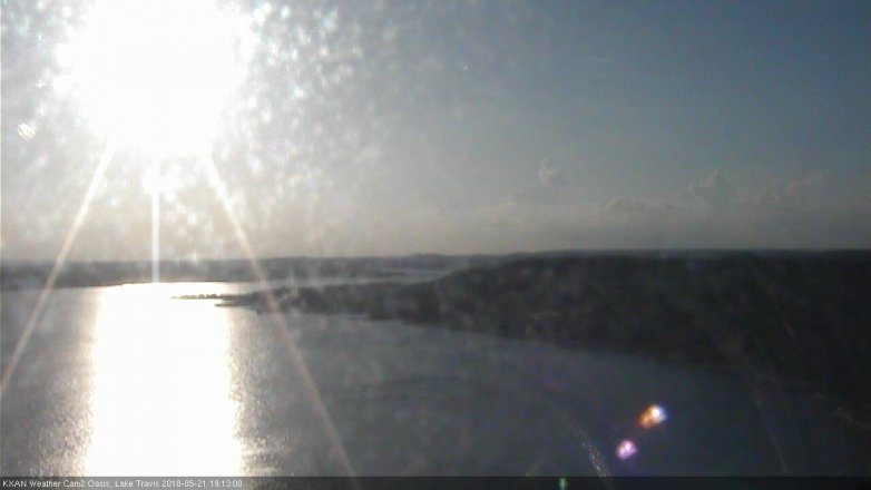 Lake Travis webcam, May 21, 2018 6:15 PM CT