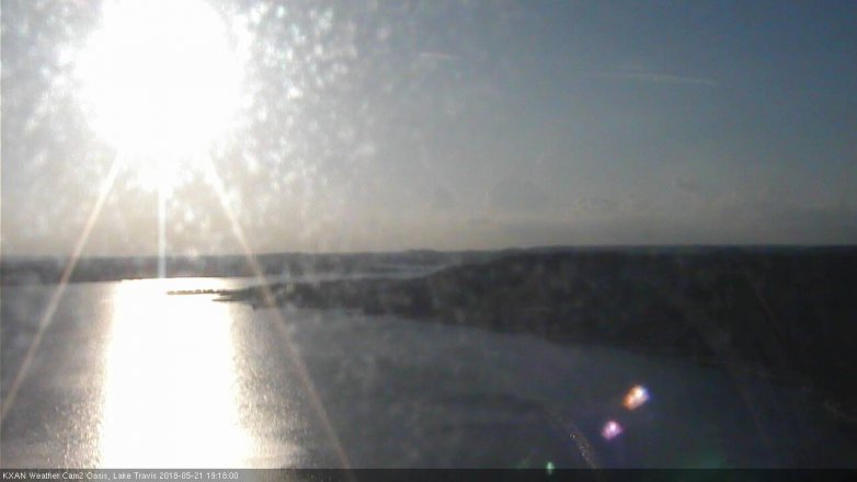 Lake Travis webcam, May 21, 2018 6:20 PM CT