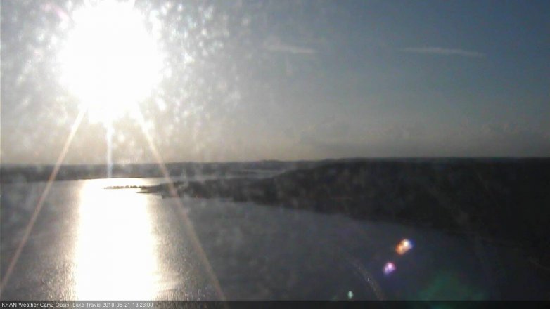 Lake Travis webcam, May 21, 2018 6:25 PM CT