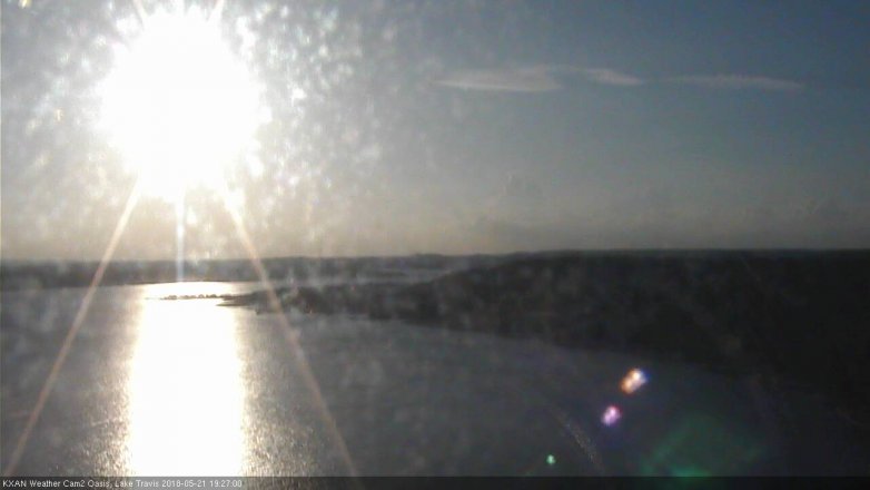 Lake Travis webcam, May 21, 2018 6:30 PM CT