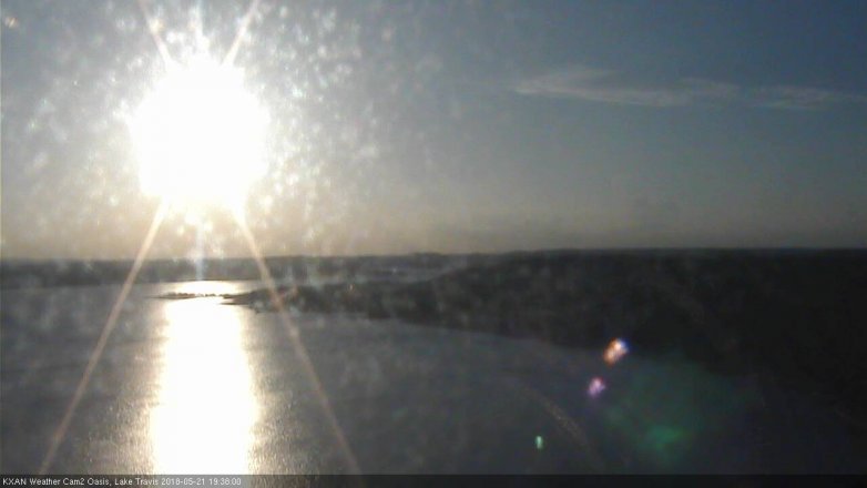 Lake Travis webcam, May 21, 2018 6:40 PM CT