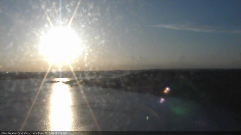 Lake Travis webcam, May 21, 2018 6:50 PM CT