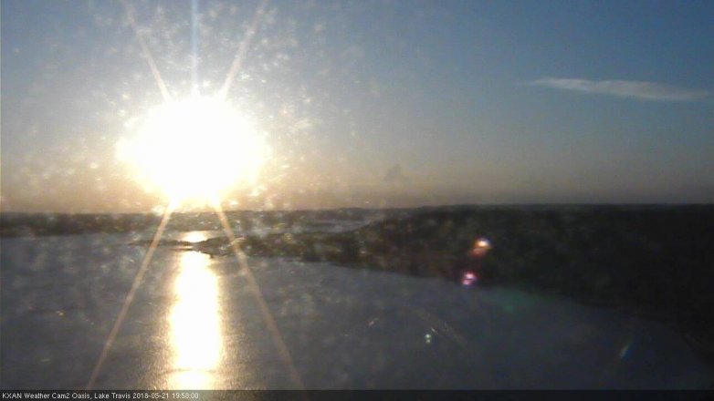 Lake Travis webcam, May 21, 2018 7:00 PM CT