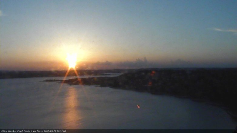 Lake Travis webcam, May 21, 2018 7:15 PM CT