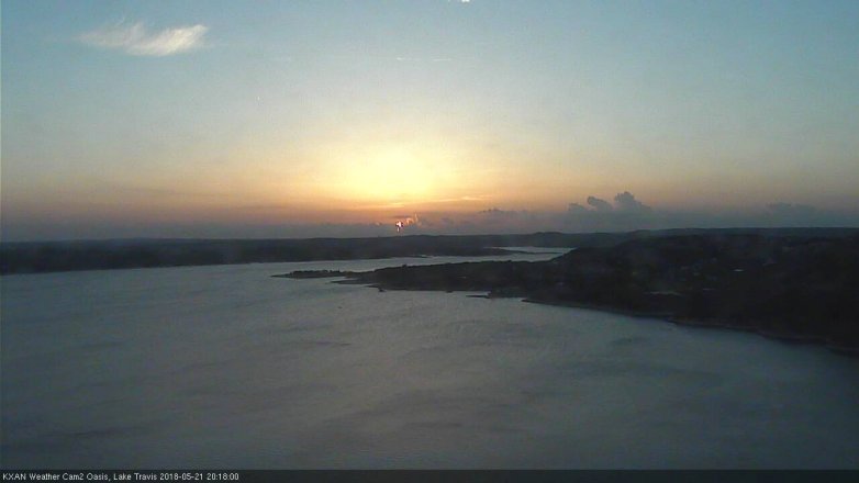 Lake Travis webcam, May 21, 2018 7:20 PM CT