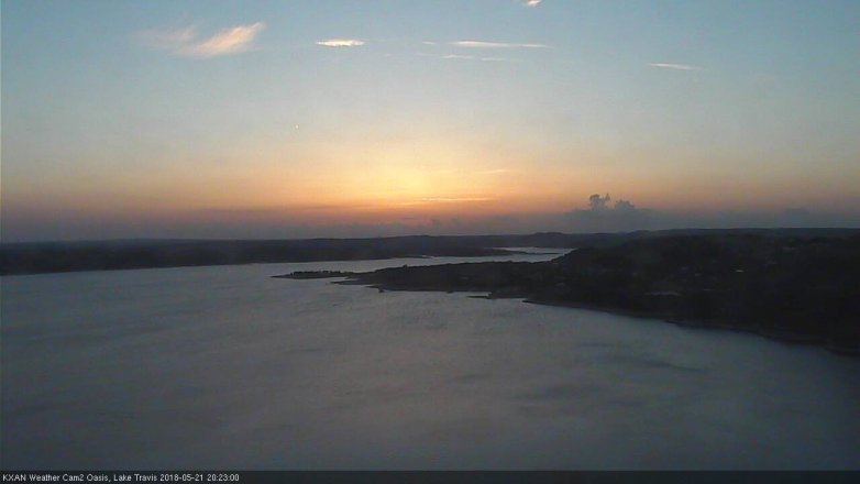 Lake Travis webcam, May 21, 2018 7:25 PM CT