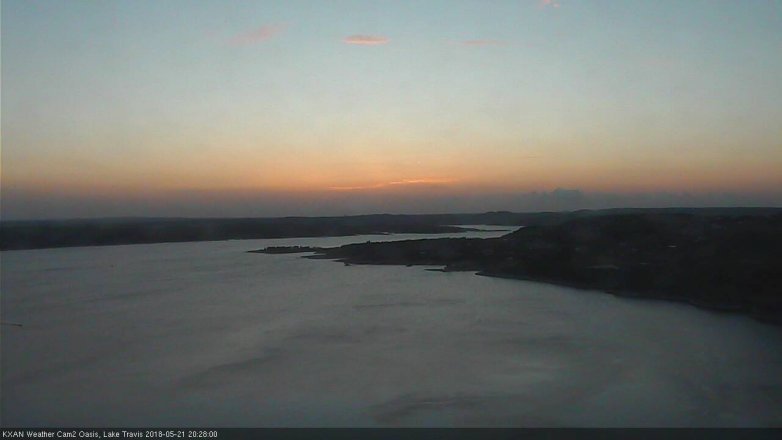 Lake Travis webcam, May 21, 2018 7:30 PM CT