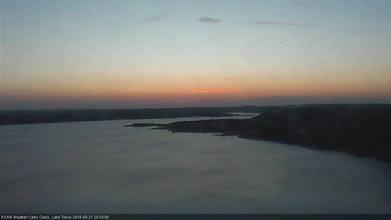 Lake Travis webcam, May 21, 2018 7:35 PM CT