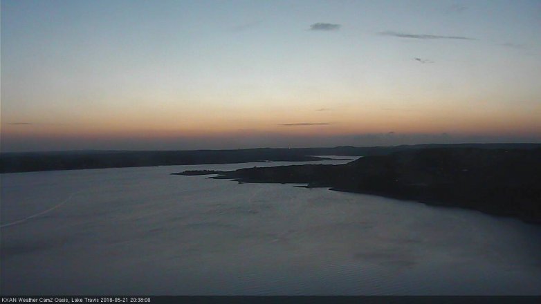 Lake Travis webcam, May 21, 2018 7:40 PM CT