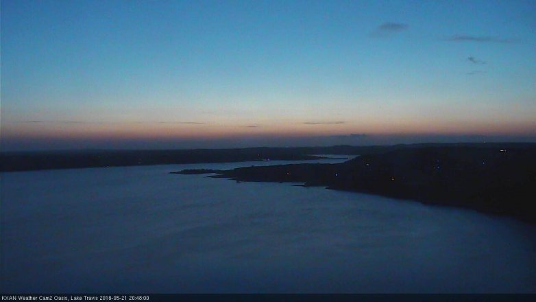 Lake Travis webcam, May 21, 2018 7:50 PM CT