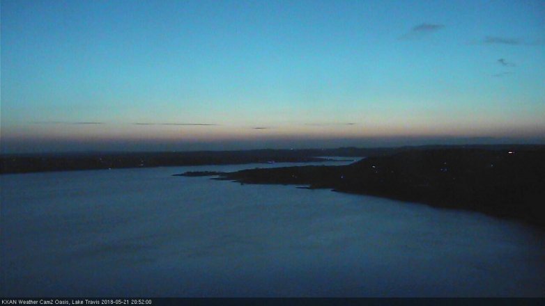 Lake Travis webcam, May 21, 2018 7:55 PM CT
