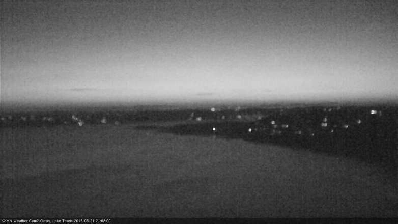 Lake Travis webcam, May 21, 2018 8:10 PM CT