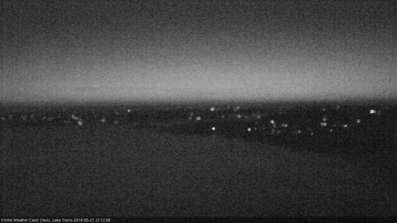 Lake Travis webcam, May 21, 2018 8:15 PM CT