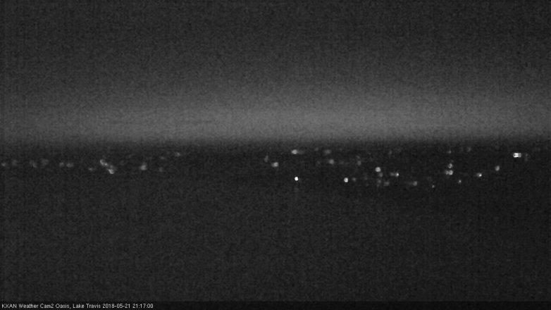 Lake Travis webcam, May 21, 2018 8:20 PM CT